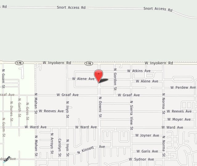 Location Map: 1533 North Downs St Ridgecrest, CA 93555