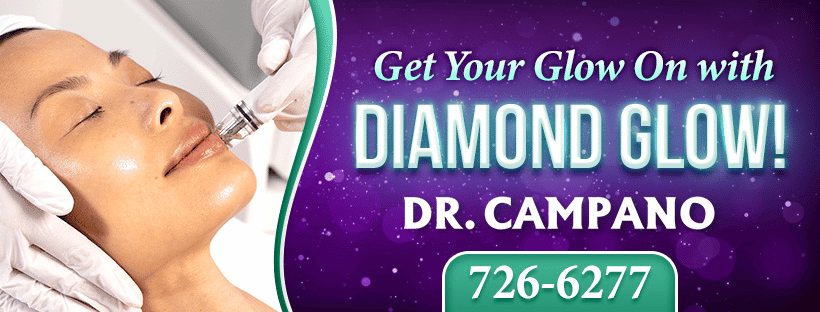 Enhance your skin's radiance with DiamondGlow treatment administered by Dr. Campano for a glowing complexion.